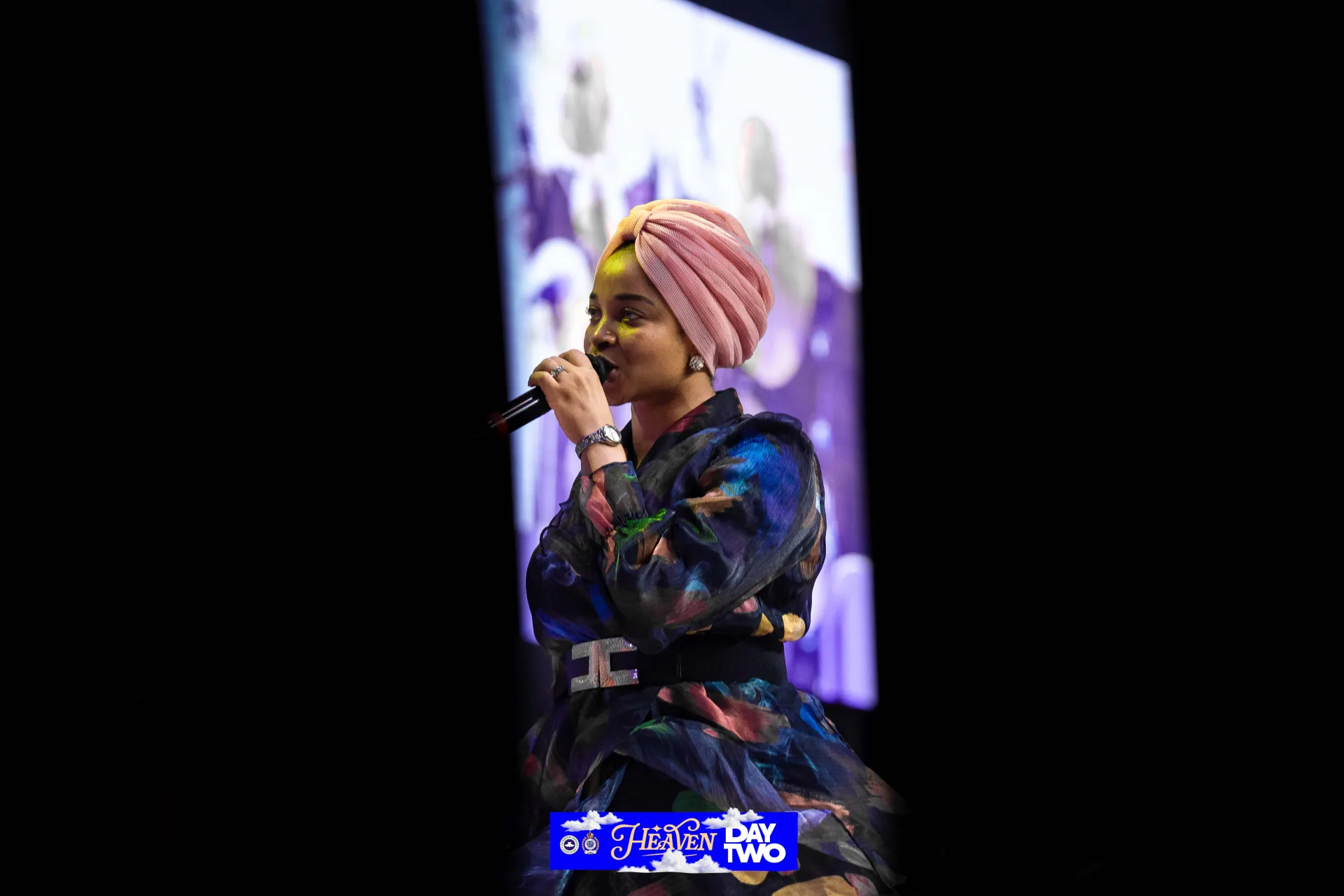Blessing Lopez during the Day Two music ministration