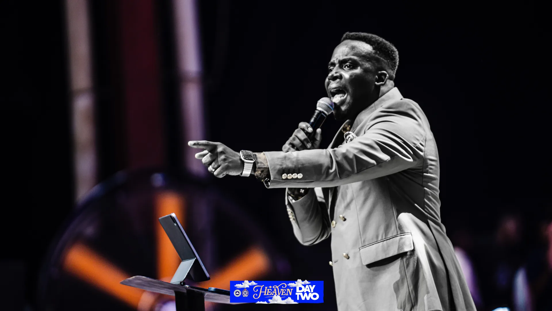 Pastor Daniel Olawande ministering at IYC 2026