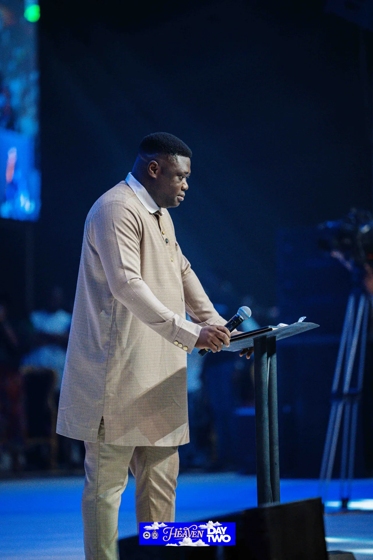 Pastor Femi Oyetunde ministering during Plenary Session 4
