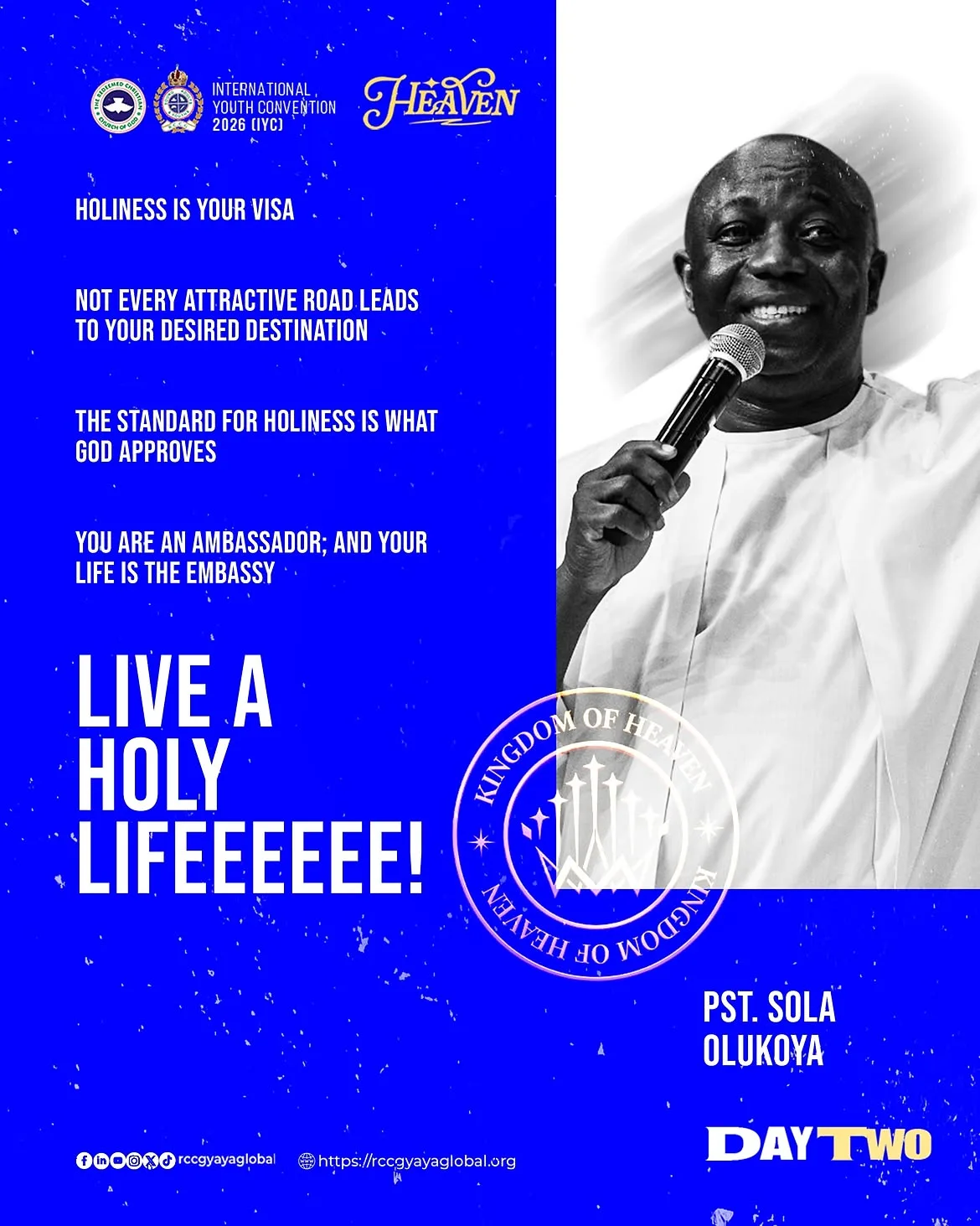 Sermon notes describing holiness as the lifestyle of Heaven