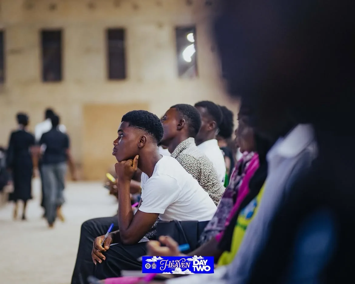 An attendee reflecting during the relationship session