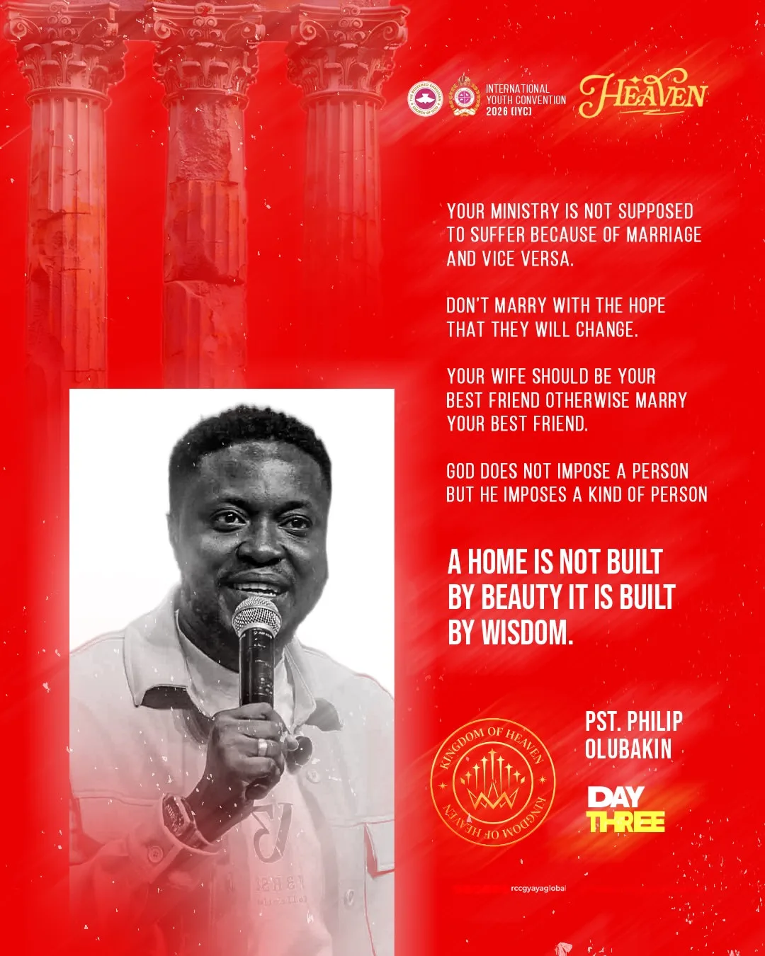 Pastor Phillip Olubakin teaching that a home is built by wisdom