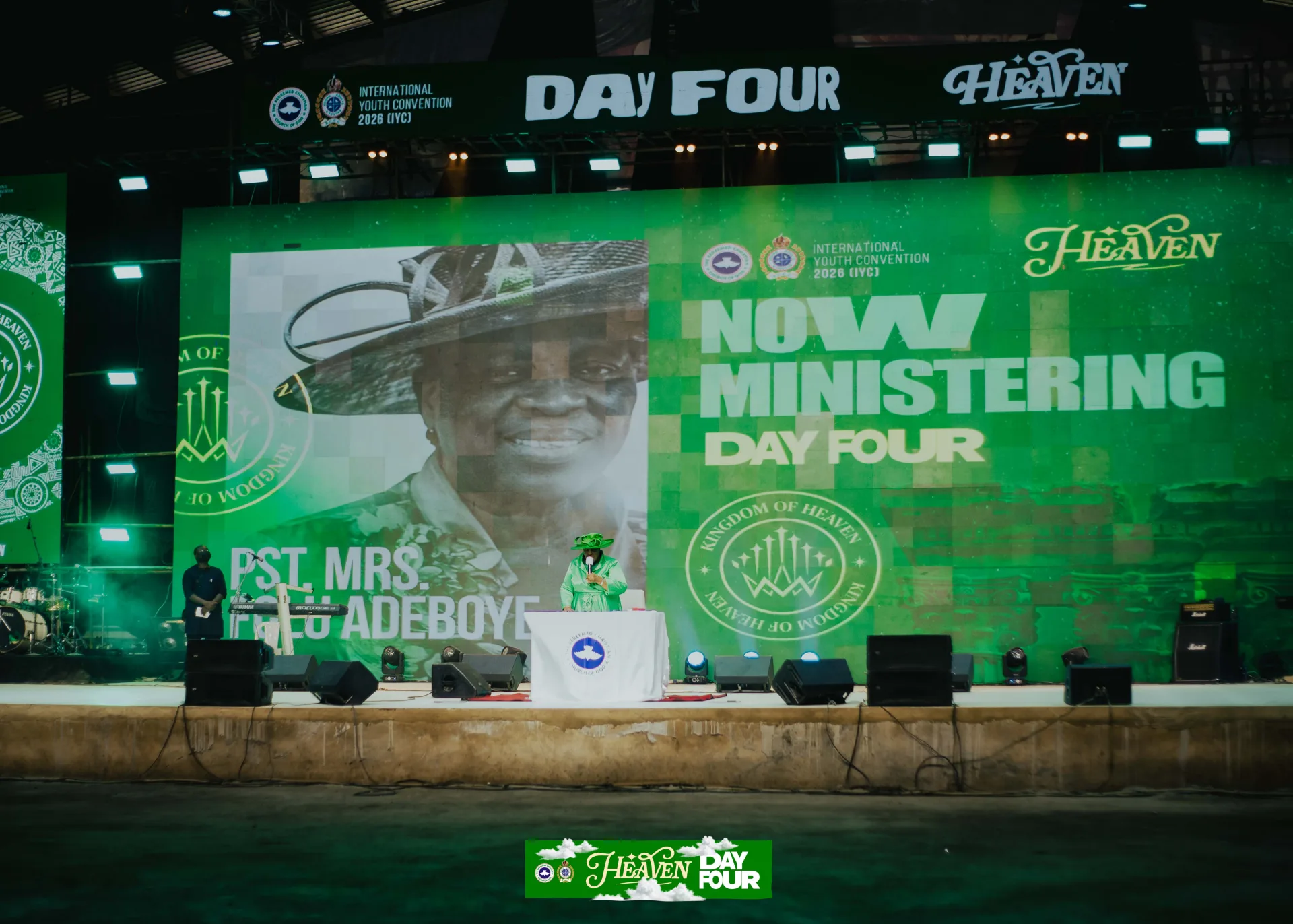 Pastor Mrs Folu Adeboye ministering at IYC 2026