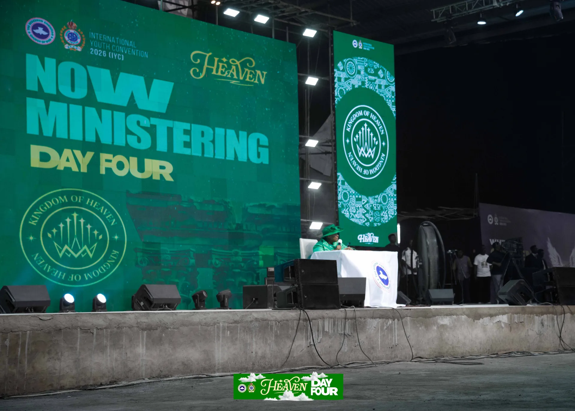 Mummy G.O. addressing the youth convention
