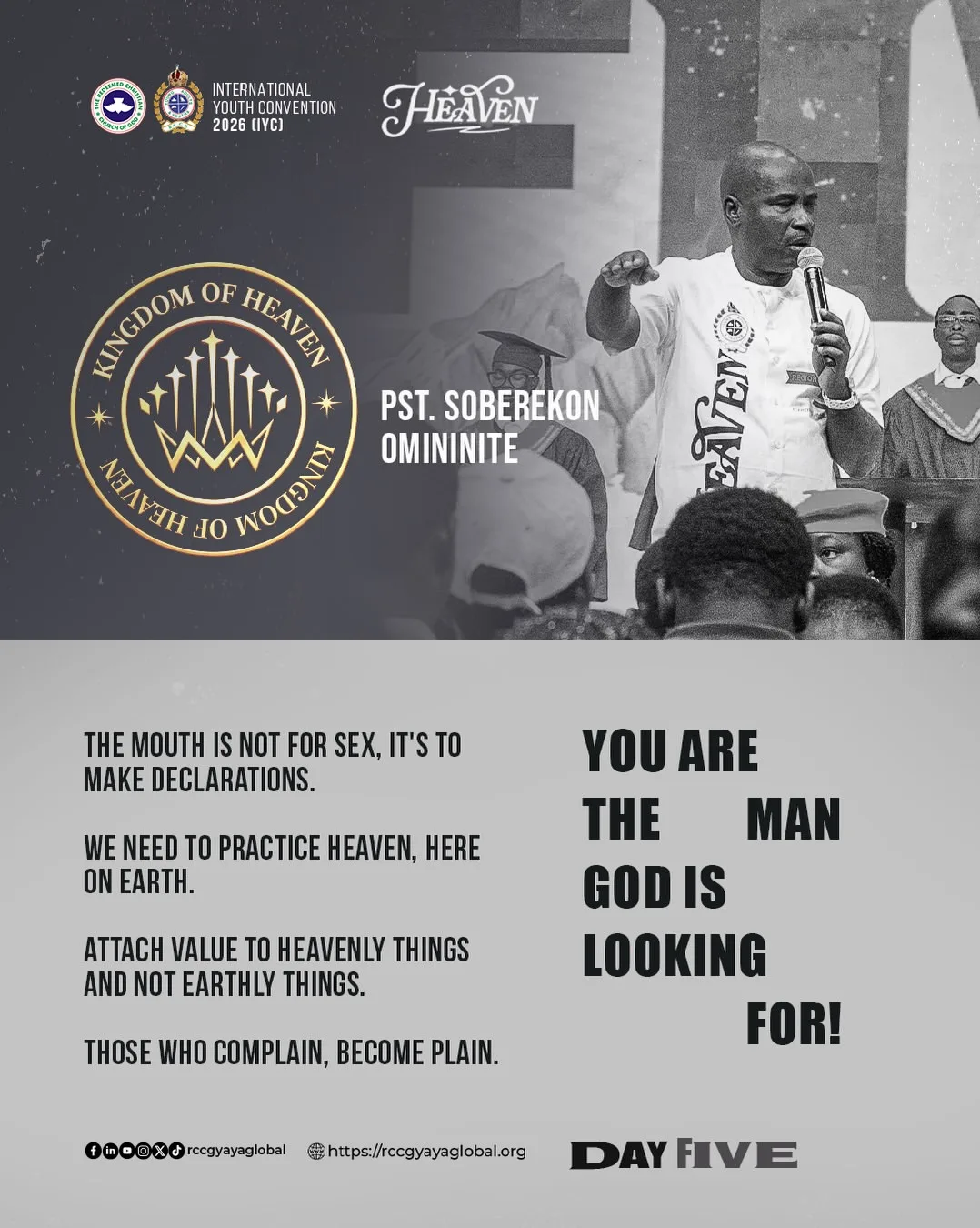Pastor Soberekon Omininite sermon points on practising Heaven’s pattern