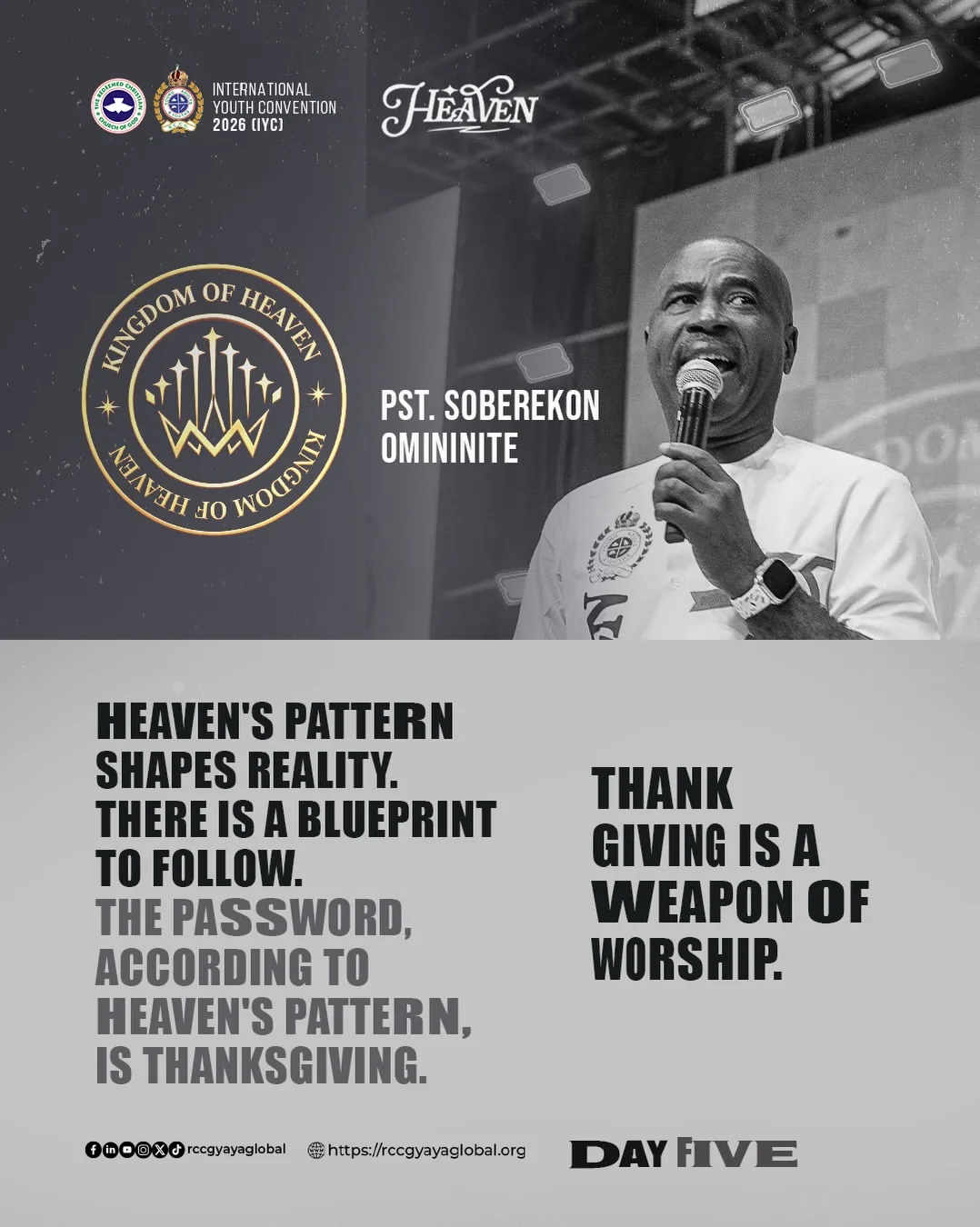Pastor Soberekon Omininite sermon points on practising Heaven’s pattern